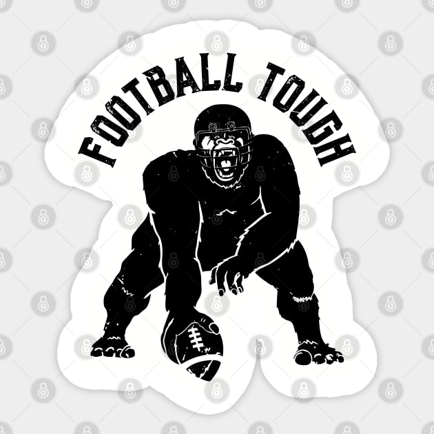 Football Tough Gorilla Football Fan Sticker by atomguy